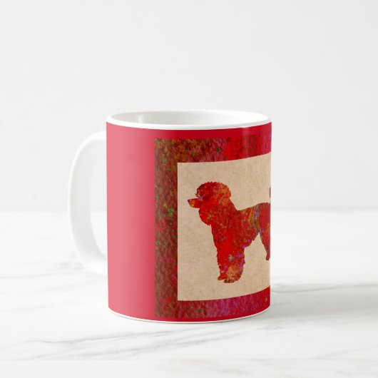 Red Poodle Koffiemok (Voorkant links)