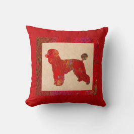 Red Poodle Kussen