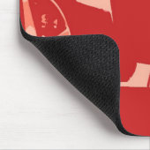 Red Pop Art Corvette Muismat (Hoek)