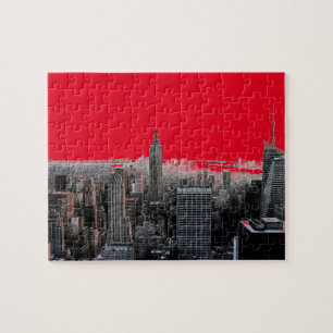 Red Pop Art New York City Manhattan Legpuzzel