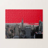 Red Pop Art New York City Manhattan Legpuzzel (Horizontaal)