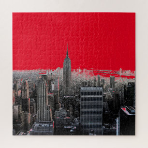Red Pop Art New York City Manhattan Legpuzzel