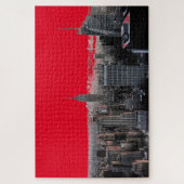 Red Pop Art New York City Manhattan Legpuzzel (Verticaal)