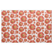 Red Pop Daisy Pattern Stof (Yard (91,4 cm))