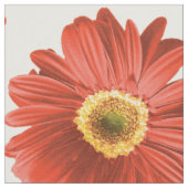 Red Pop Daisy Pattern Stof (Close Up)