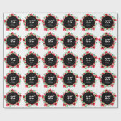 Red Poppies 25ste bruiloft Jubileum Cadeaupapier (Vlak)