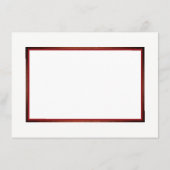 Red Poppies and Burlap Wedding Detail Informatiekaartje (Achterkant)