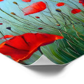 Red Poppies Art Poster (Hoek)