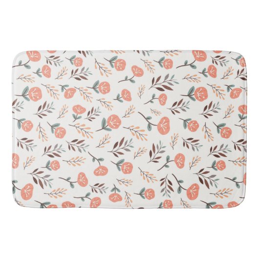 Red Poppies Bath Mat – Nordic Style (Voorkant)