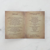 Red Poppies  begrafenisprogramma Programma (Binnen)