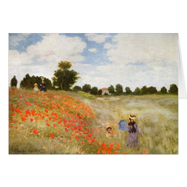 Red Poppies Blooming - Claude Monet (Voorkant Horizontaal)