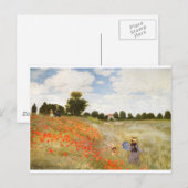 Red Poppies Blooming - Claude Monet Briefkaart (Voorkant / Achterkant)