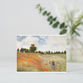 Red Poppies Blooming - Claude Monet Briefkaart (Staand voorkant)