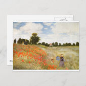 Red Poppies Blooming - Claude Monet Briefkaart (Voorkant / Achterkant)