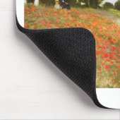 Red Poppies Blooming - Claude Monet Muismat (Hoek)