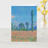 Red Poppies Blue Sky door Monet - Poppy Field Kaart (Gele Bloem)