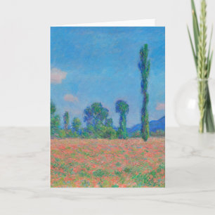 Red Poppies Blue Sky door Monet - Poppy Field Kaart