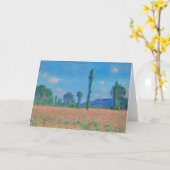 Red Poppies Blue Sky door Monet - Poppy Field Kaart (Gele Bloem)