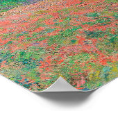 Red Poppies Blue Sky door Monet - Poppy Field Poster (Hoek)
