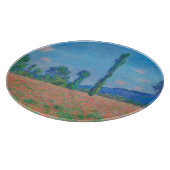 Red Poppies Blue Sky door Monet - Poppy Field Snijplank (Hoek)