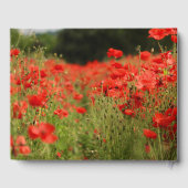 Red Poppies bruiloft gastenboek (Achterkant)