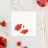 Red Poppies Bud Servet (Insitu)