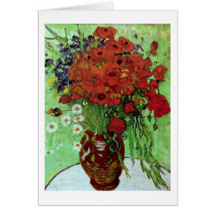 Red Poppies & Daisies (F280) Van Gogh Fine Art