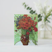 Red Poppies & Daisies (F280)Van Gogh Fine Art Briefkaart (Staand voorkant)