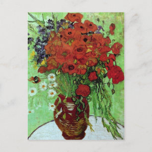 Red Poppies & Daisies (F280) Van Gogh Fine Art Briefkaart