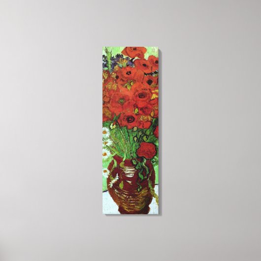 Red Poppies & Daisies (F280) Van Gogh Fine Art Canvas Afdruk (Voorkant)