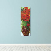 Red Poppies & Daisies (F280) Van Gogh Fine Art Canvas Afdruk (Insitu (Houten vloer))