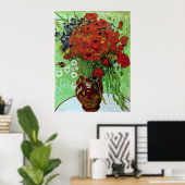 Red Poppies & Daisies (F280) Van Gogh Fine Art Poster (Thuiskantoor)