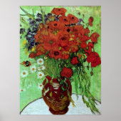 Red Poppies & Daisies (F280) Van Gogh Fine Art Poster (Voorkant)