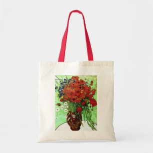 Red Poppies & Daisies Van Gogh Fine Art Tote Bag