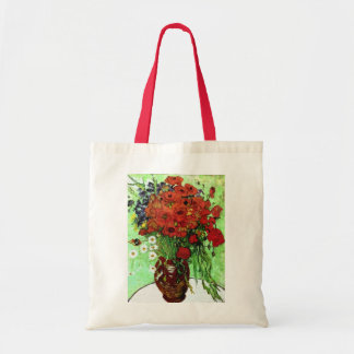 Red Poppies & Daisies Van Gogh Fine Art Tote Bag