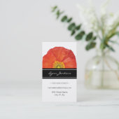 Red Poppies Elegant Visitekaartje (Staand voorkant)