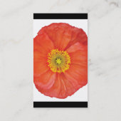 Red Poppies Elegant Visitekaartje (Achterkant)