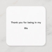 Red Poppies – Elegante Wildflower Vierkante Visitekaartje (Achterkant)