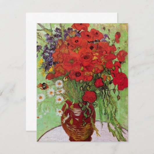 Red Poppies en Daisies door Vincent van Gogh (Voorkant / Achterkant)