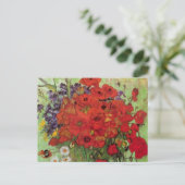 Red Poppies en Daisies door Vincent van Gogh Briefkaart (Staand voorkant)