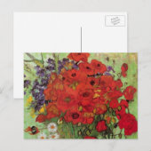 Red Poppies en Daisies door Vincent van Gogh Briefkaart (Voorkant / Achterkant)