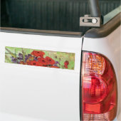 Red Poppies en Daisies door Vincent van Gogh Bumpersticker (Op Truck)