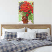 Red Poppies en Daisies door Vincent van Gogh Canvas Afdruk (Insitu (Slaapkamer))