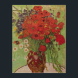 Red Poppies en Daisies door Vincent van Gogh Hout Afdruk<br><div class="desc">Toch leven: Rode papavers en Daisies van Vincent van Gogh is een fijne kunstpost na impressionisme, nog steeds levensfloreel schilderij. Een mooie boeket van rode papaverbloemen en witte maisachtige bloemen vers van de tuin in een decoratieve vaas. Over de kunstenaar: Vincent Willem van Gogh (1853-1890) was een van de beroemdste...</div>