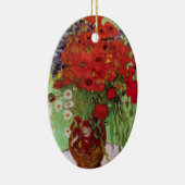 Red Poppies en Daisies door Vincent van Gogh Keramisch Ornament (Rechts)