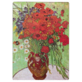 Red Poppies en Daisies door Vincent van Gogh Klembord (Achterkant)