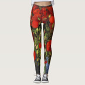 Red Poppies en Daisies door Vincent van Gogh Leggings (Voorkant)