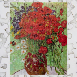 Red Poppies en Daisies door Vincent van Gogh Legpuzzel