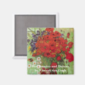 Red Poppies en Daisies door Vincent van Gogh Magneet (Voorkant / Achterkant)