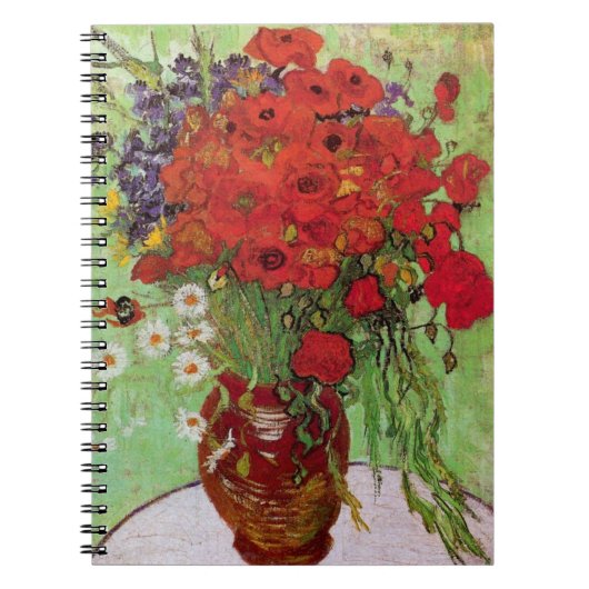 Red Poppies en Daisies door Vincent van Gogh Notitieboek (Voorkant)